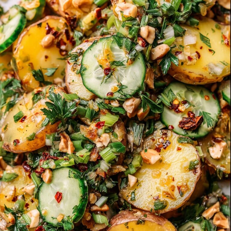 Roasted Potato Salad with Fresh Herbs and Pistachios Recipe