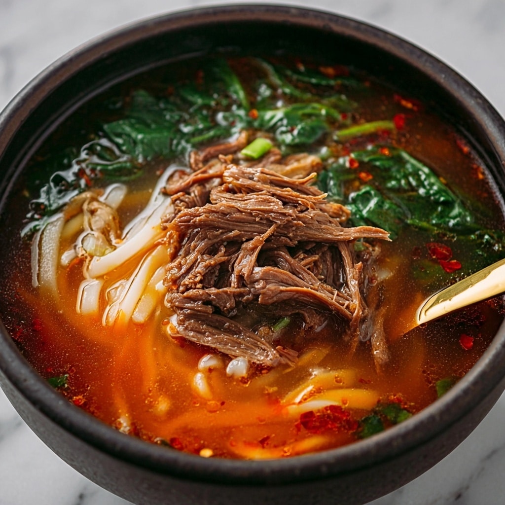 Korean Spicy Beef Vegetable Soup Recipe