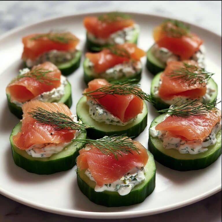 Smoked Salmon Cucumber Bites Recipe
