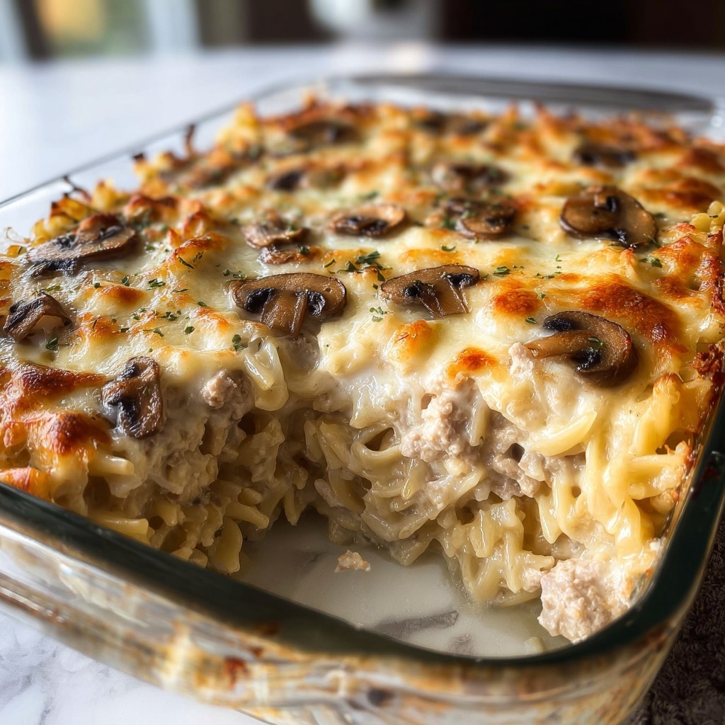 Creamy Chicken Tetrazzini casserole Recipe