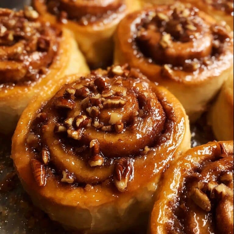 Caramel Pecan Sticky Buns with Maple Drizzle Recipe
