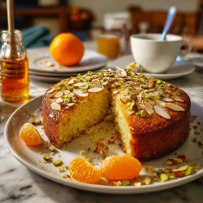 Semolina Cake with Yogurt and Orange Blossom Recipe