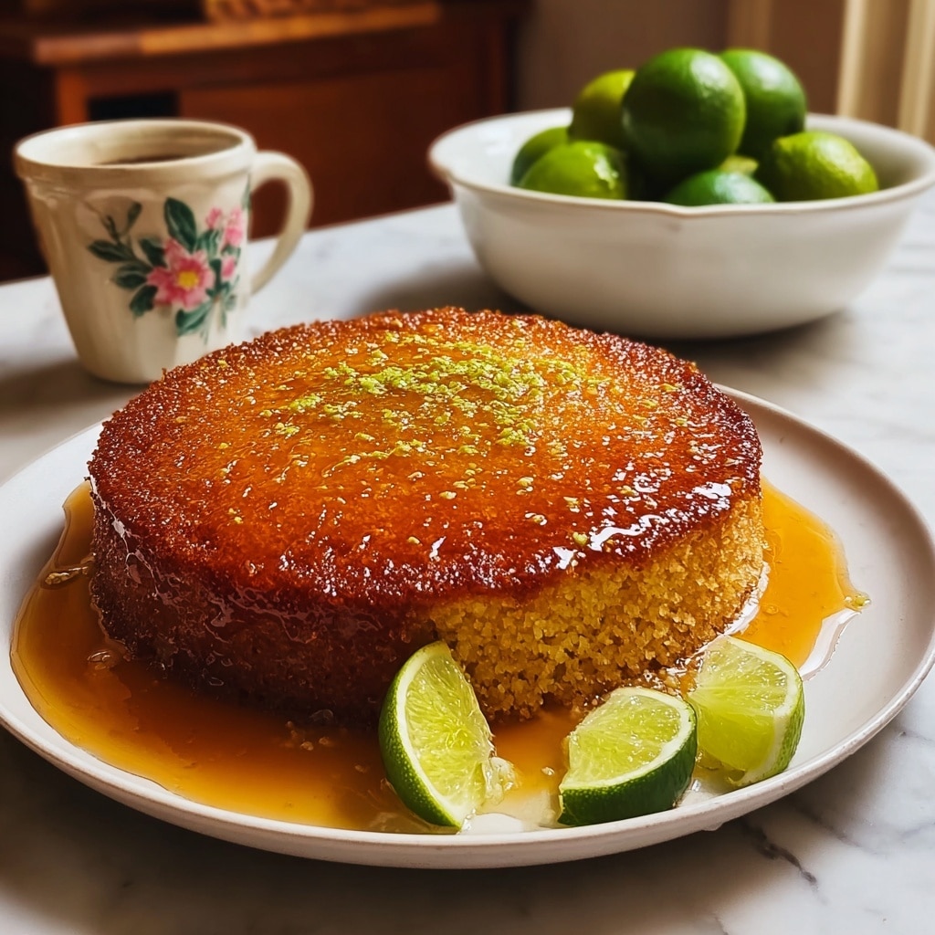 Coconut Semolina Cake with Yogurt and Lime Recipe - Recipe Image
