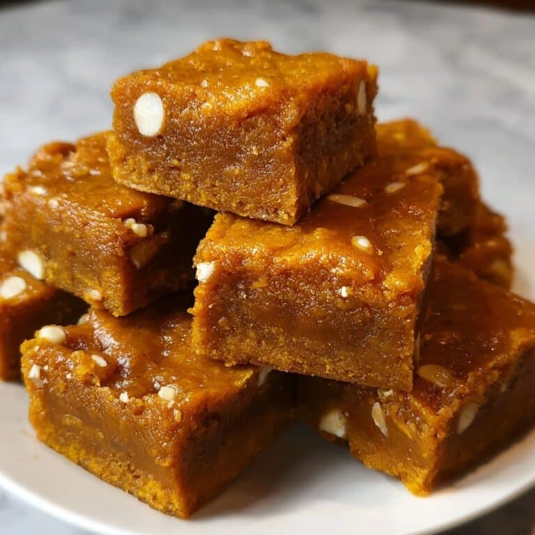 Spiced Pumpkin Blondies with White Chocolate Recipe