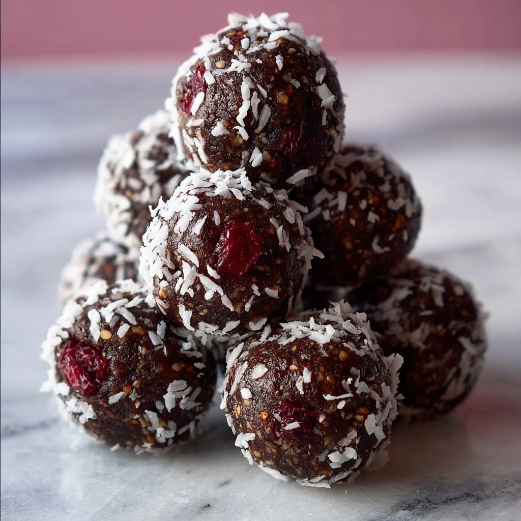 Chocolate Cherry Coconut Truffles Recipe - Recipe Image