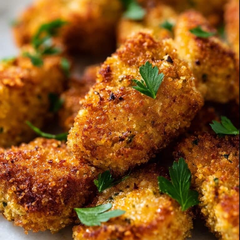 Crispy Parmesan Chicken Cutlets with White Wine Drizzle Recipe