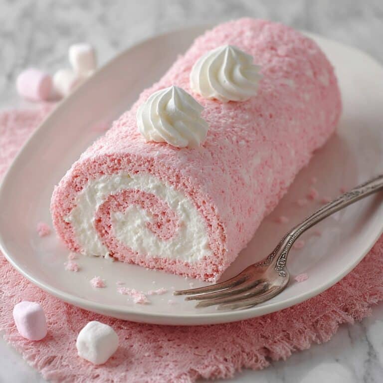 Japanese Cotton Candy Swiss Cake Roll Recipe