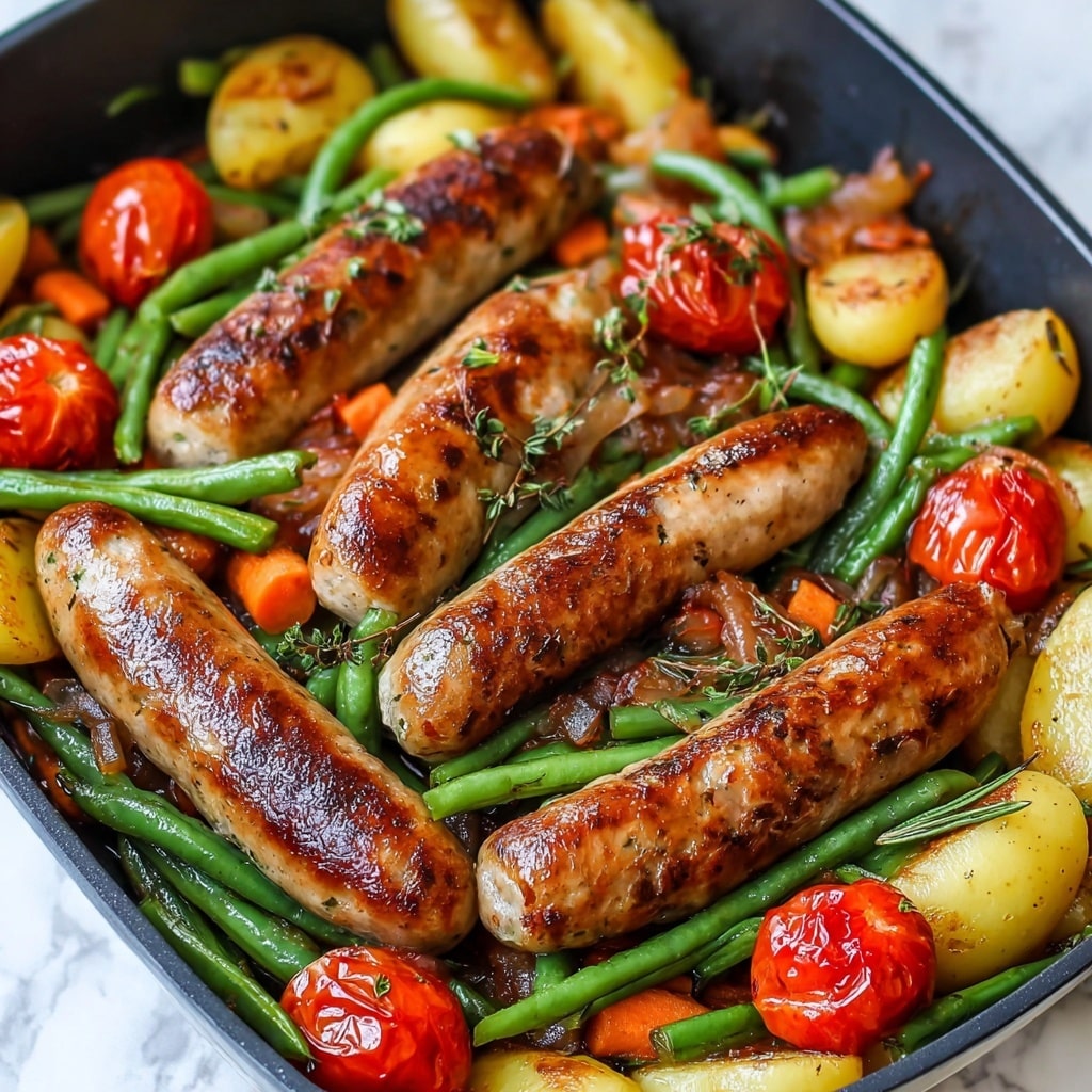 One-Pan Sausage and Vegetables Recipe - Recipe Image