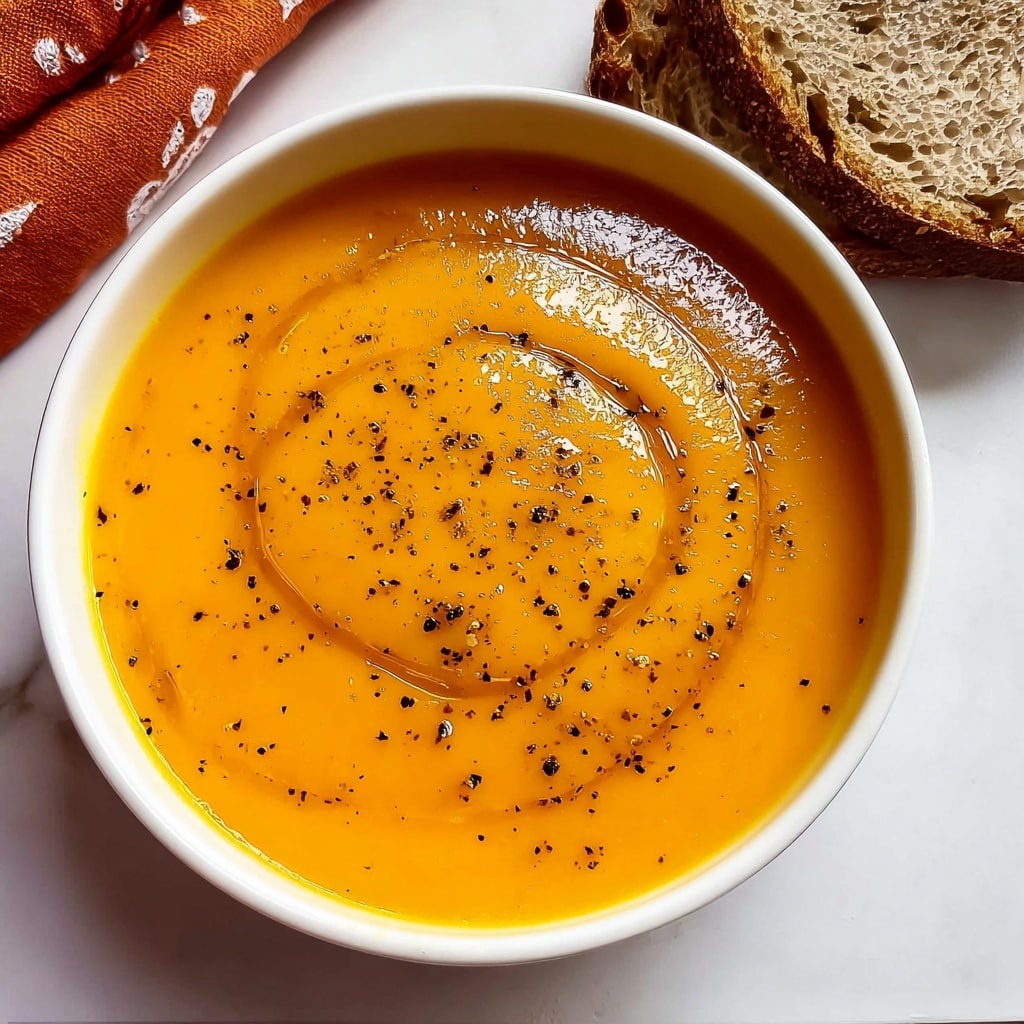 Acorn Squash Soup with Roasted Vegetables and Sour Cream Recipe