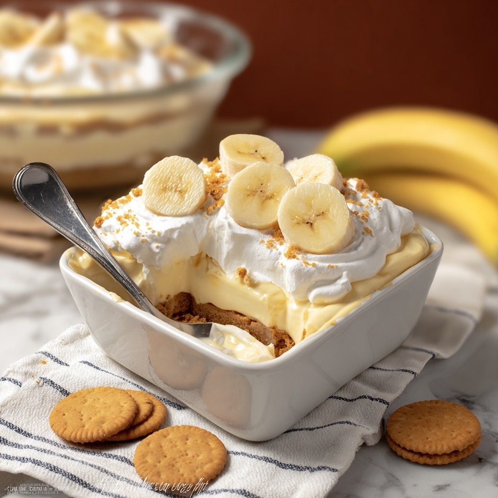 Classic Banana Pudding with Vanilla Wafers and Fresh Banana Slices Recipe - Recipe Image