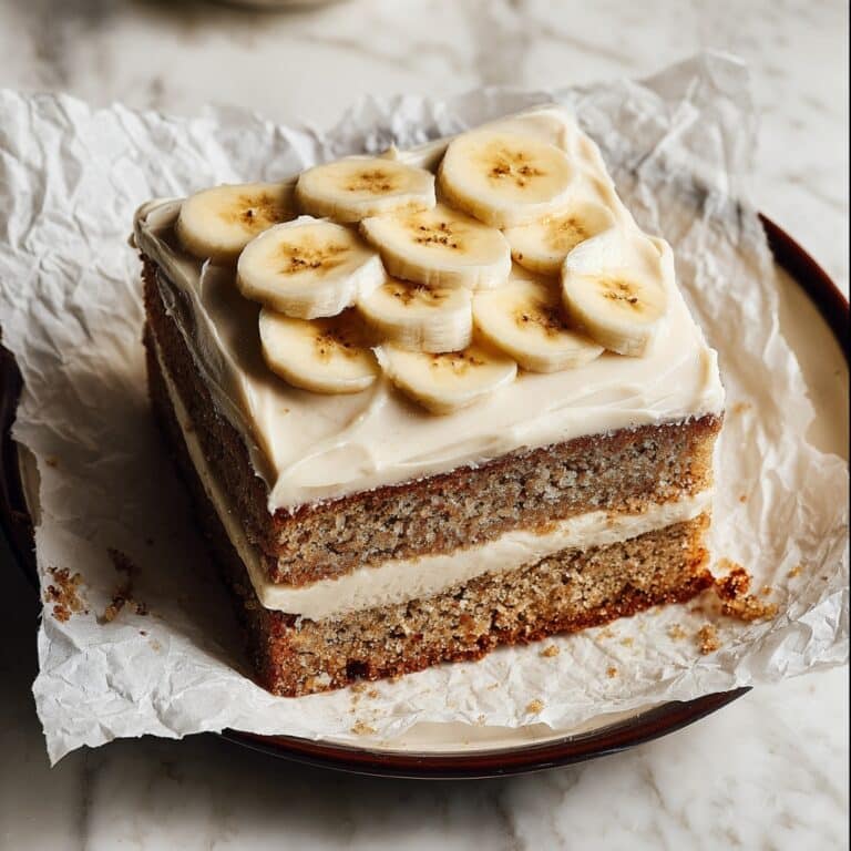 Banana Cake with Cream Cheese Frosting Recipe