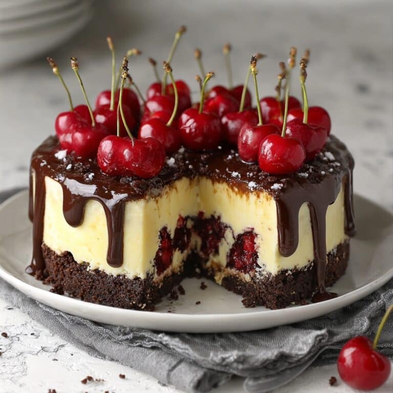 Chocolate Cherry Cheesecake Recipe
