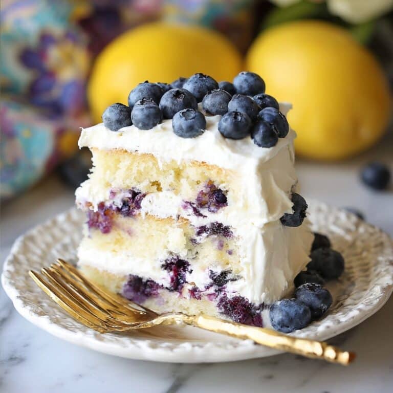 Lemon Blueberry Cake with Mascarpone Frosting Recipe