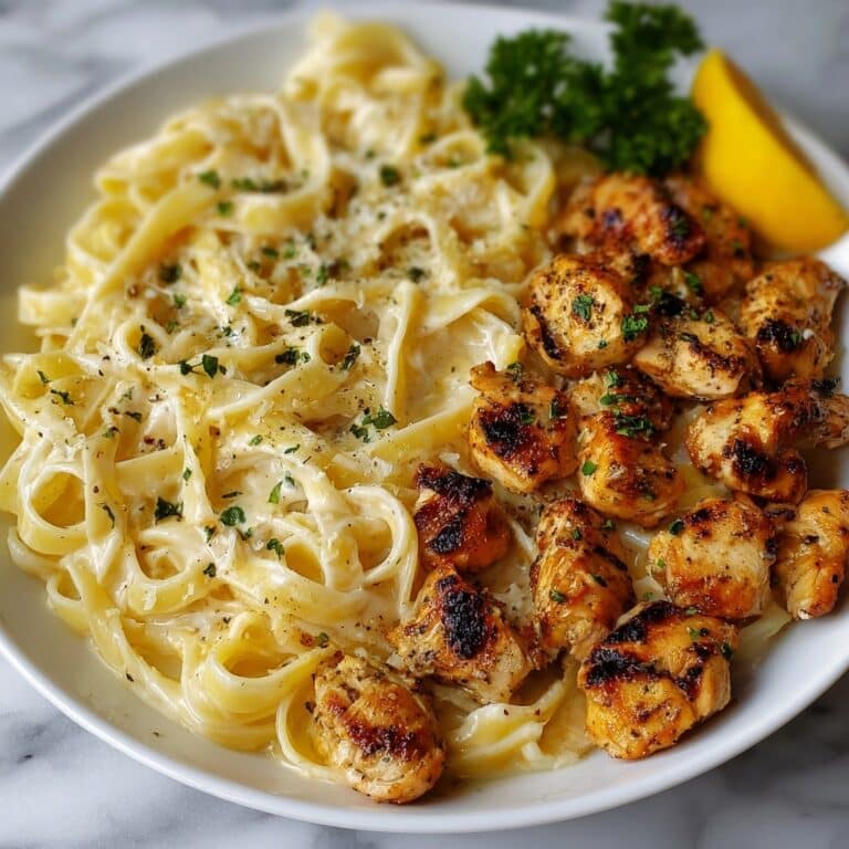 Lemon Garlic Butter Chicken with Parmesan Linguine Recipe