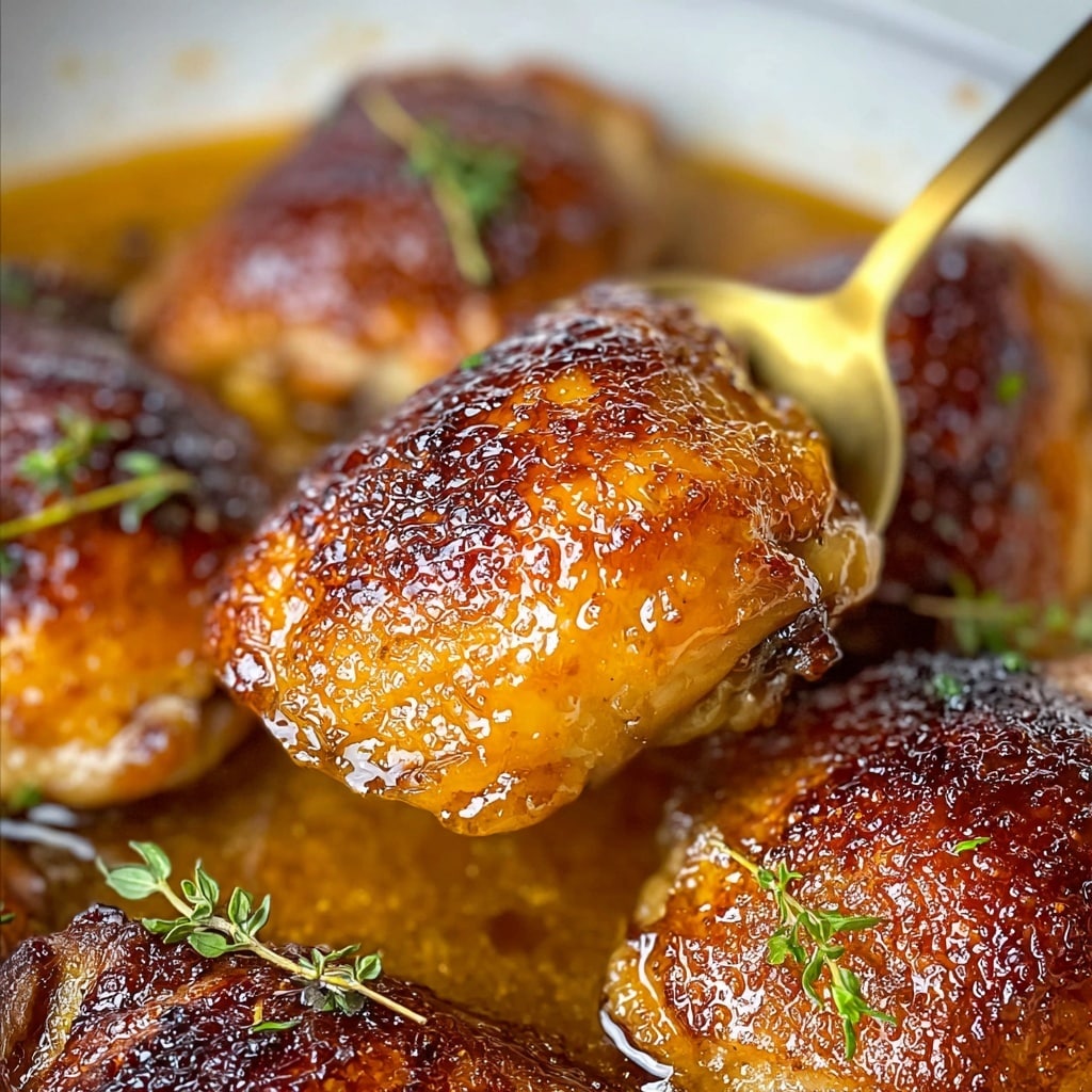 Honey Mustard Baked Chicken Thighs Recipe