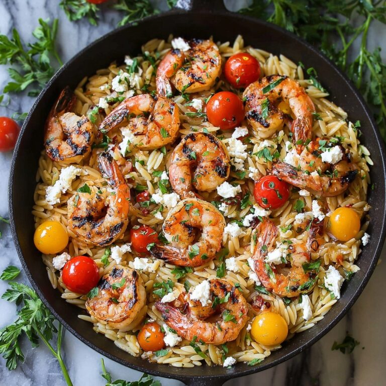 Greek Shrimp with Orzo and Feta Recipe