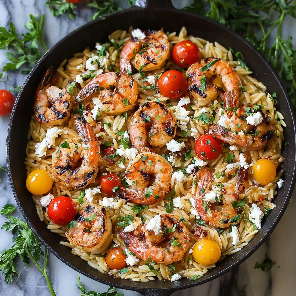 Greek Shrimp with Orzo and Feta Recipe
