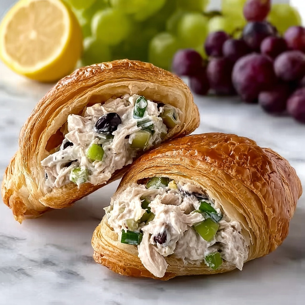 Chicken Salad Croissant Sandwiches Recipe - Recipe Image