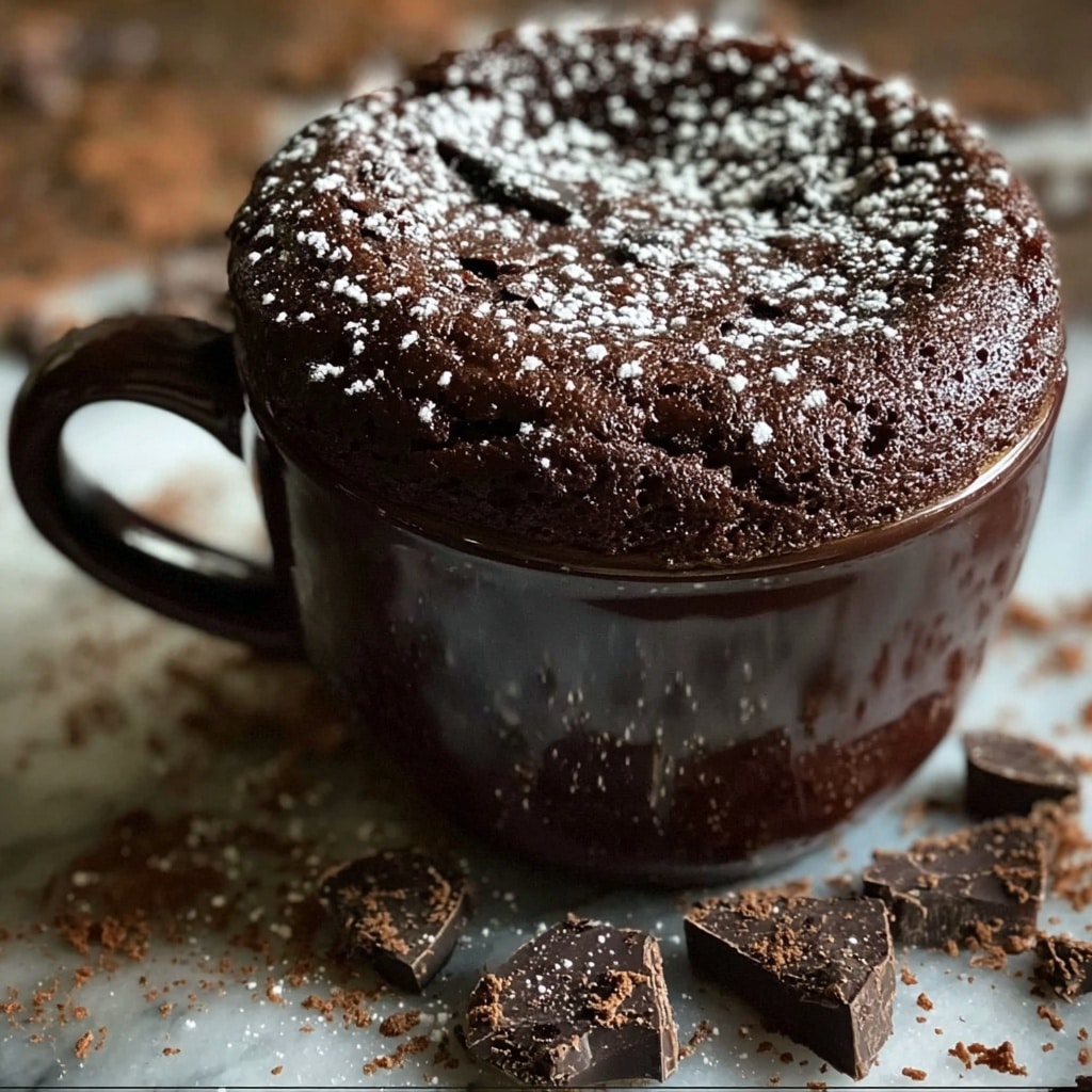 Flourless Chocolate Mug Brownie Recipe - Recipe Image