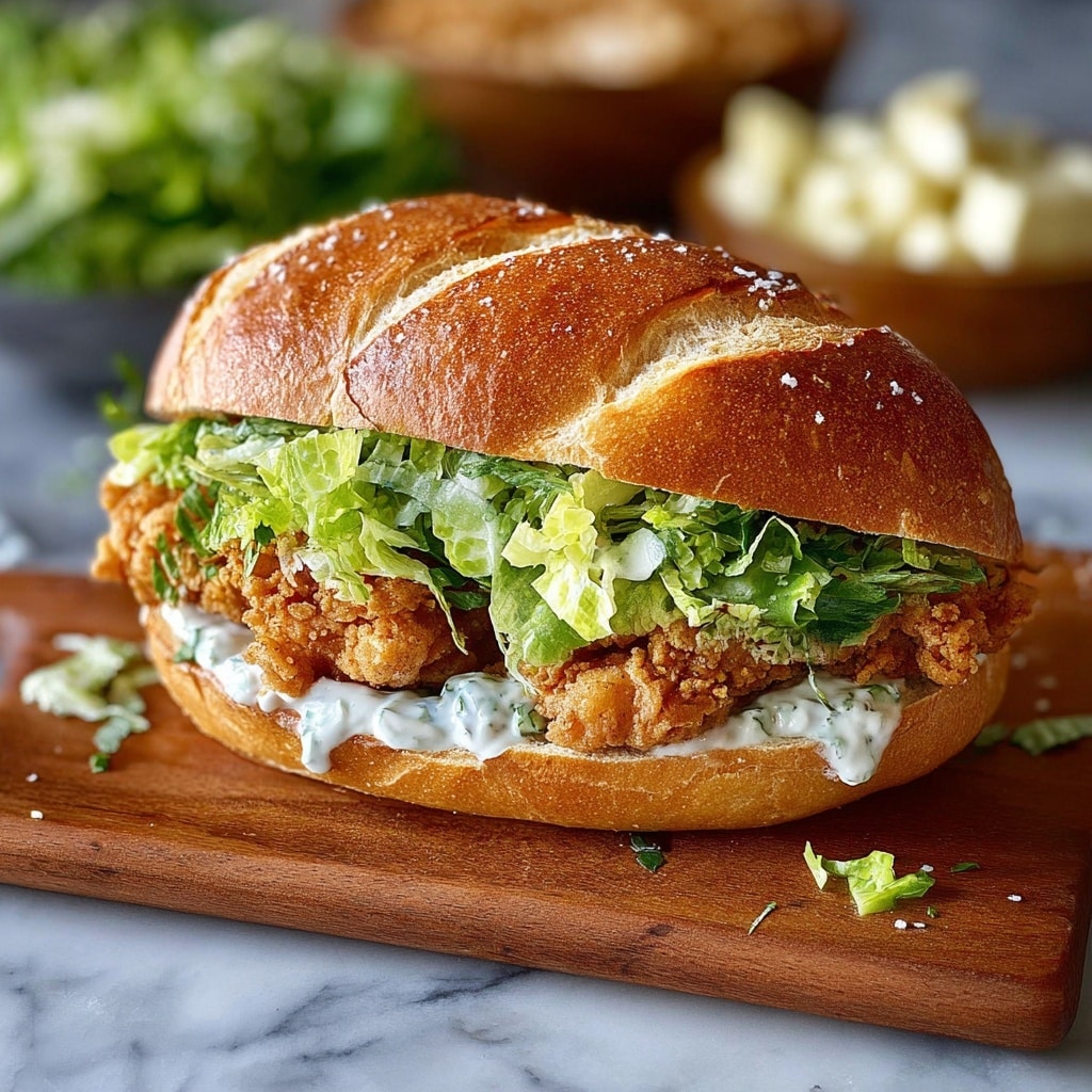 Crispy Chicken Caesar Sandwich Recipe - Recipe Image