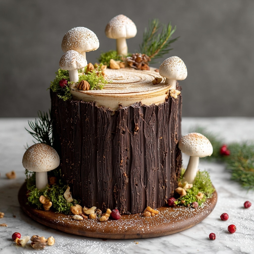 Vegan Tree Stump Cake Recipe - Recipe Image