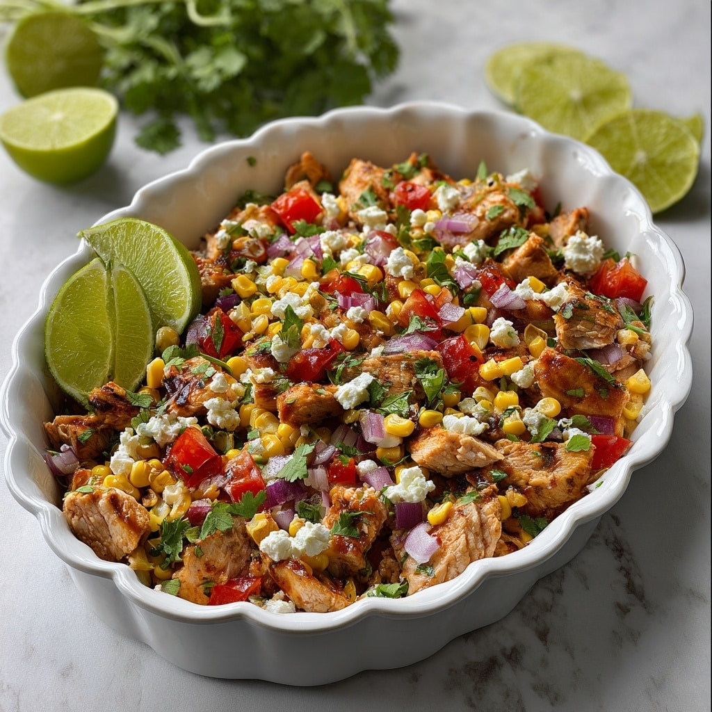 Healthy Street Corn-Inspired Chicken Salad Recipe
