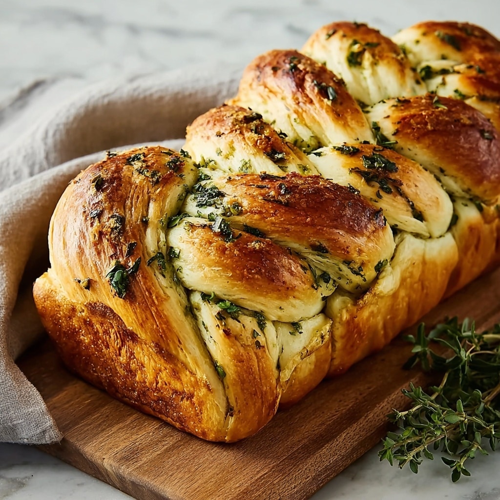 Swirled Garlic Herb Bread Recipe - Recipe Image