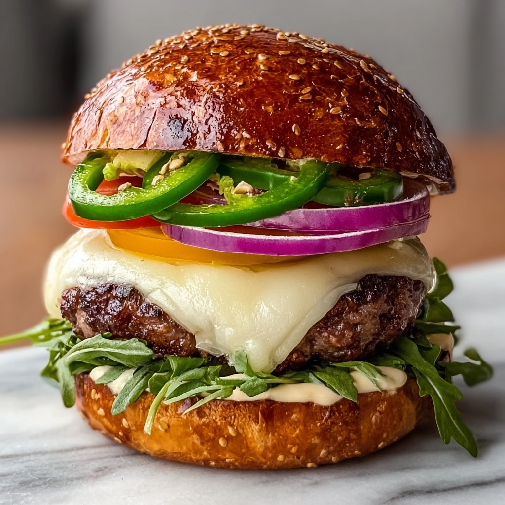Spicy Jalapeño Pepper Jack Burger Recipe