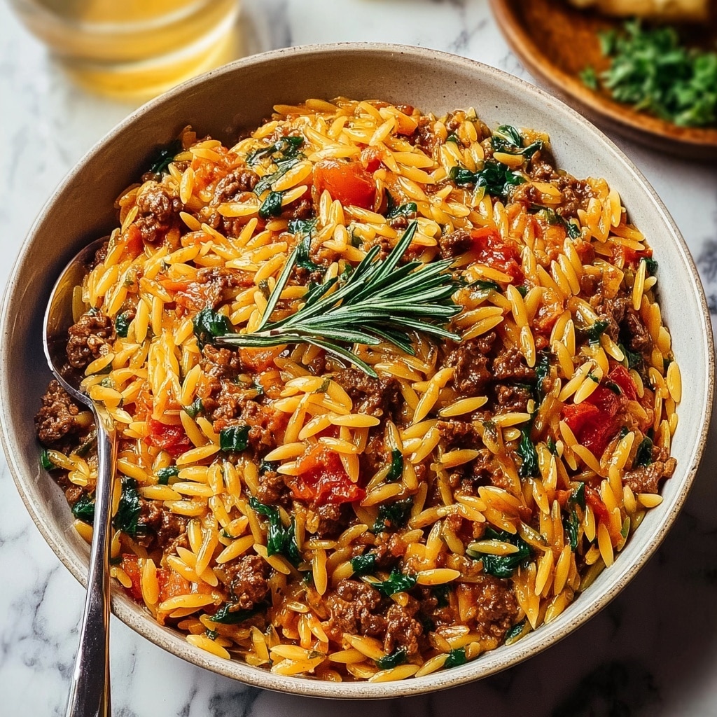 Ground Beef Orzo: A Delicious and Easy One-Pan Recipe