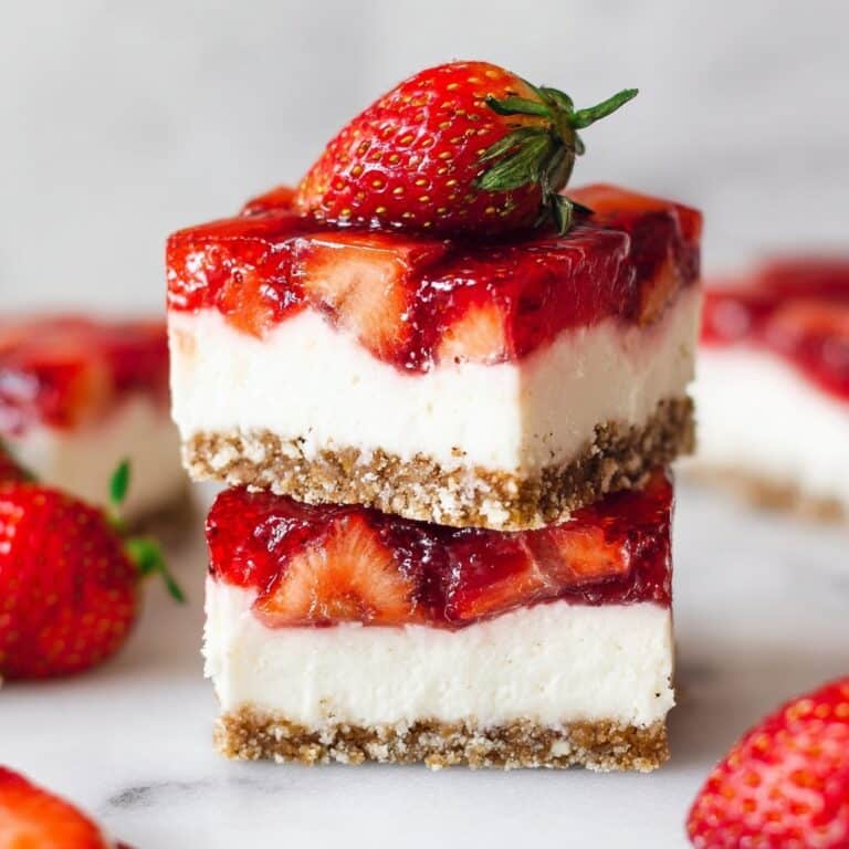 Gluten-Free Strawberry Cheesecake Bars Recipe
