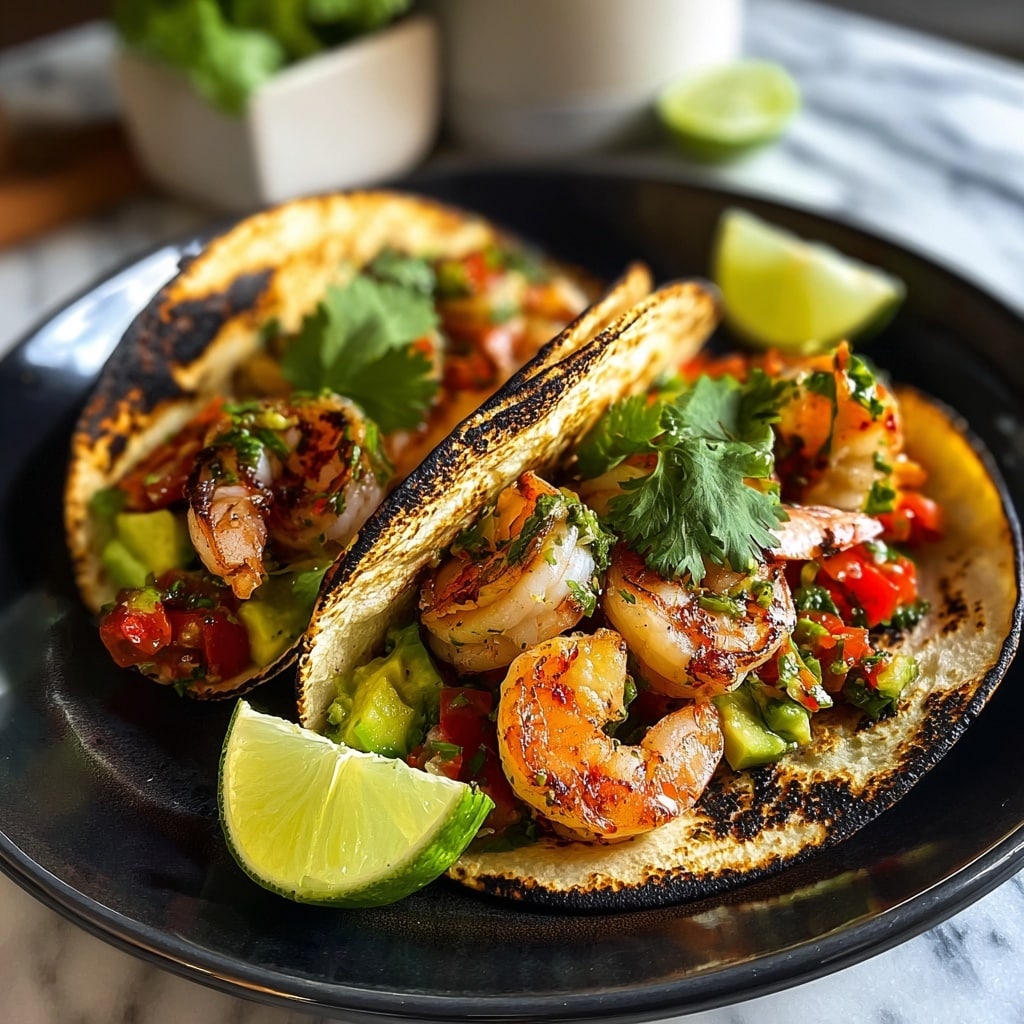 Grilled Shrimp Tacos with Avocado Salsa Recipe