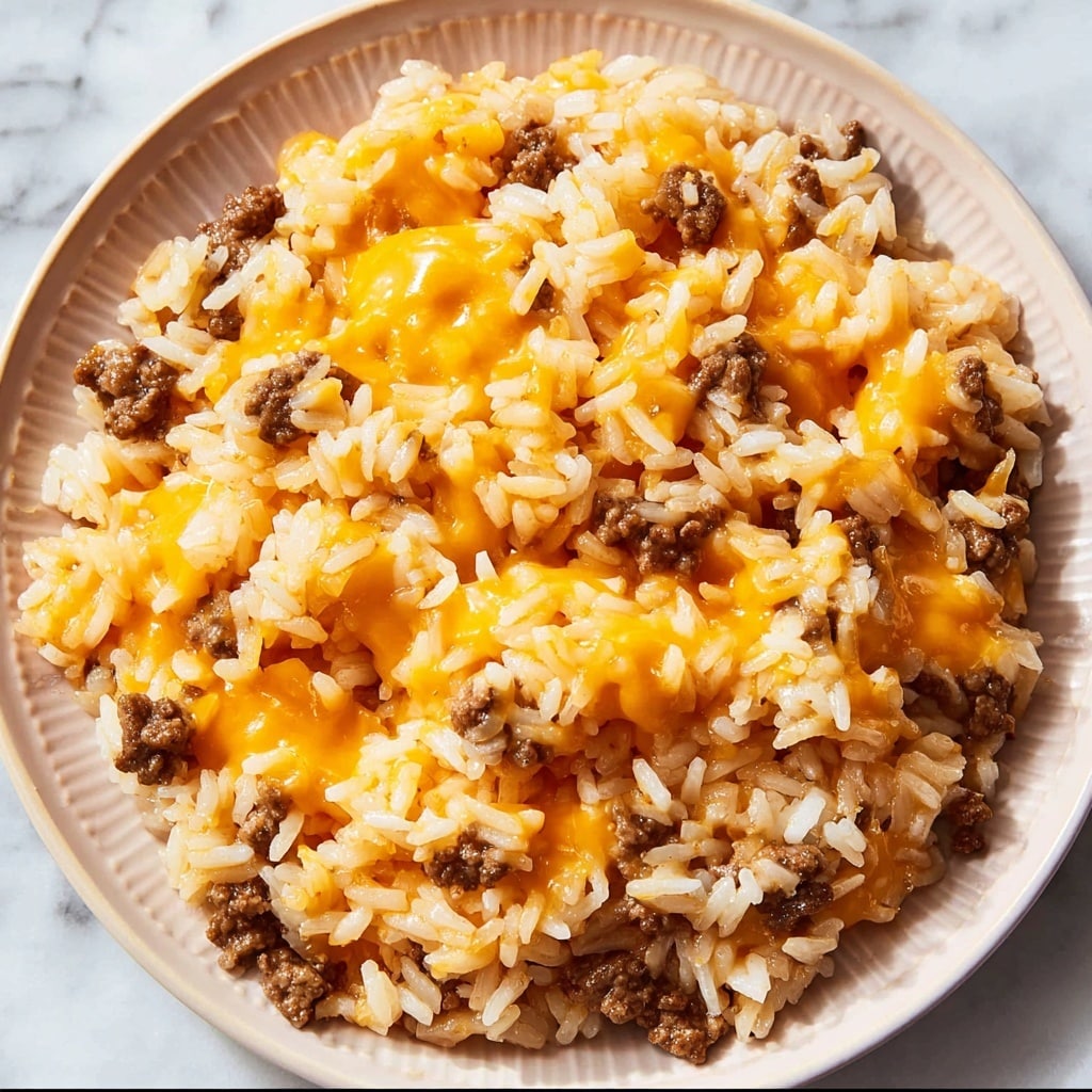 Instant Pot Cheesy Ground Beef and Rice Recipe