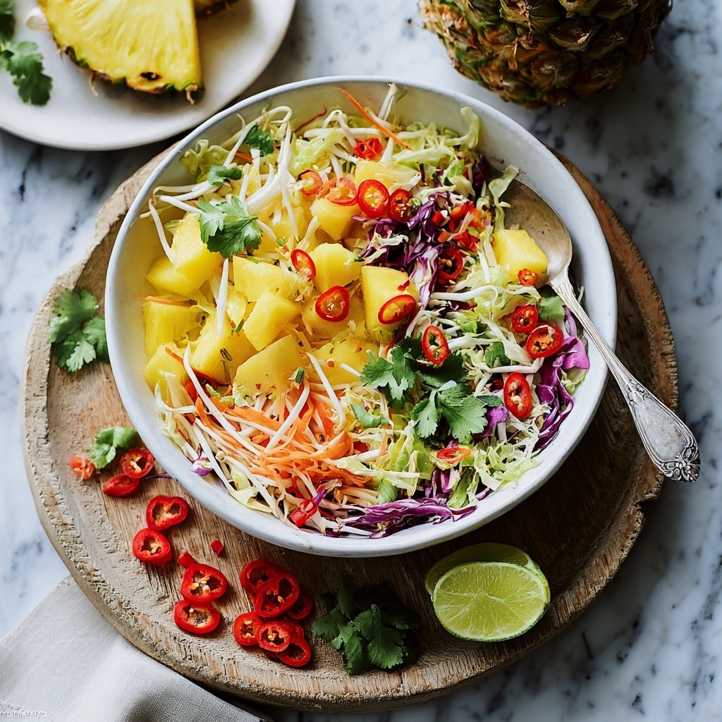 Spicy Pineapple Slaw Recipe