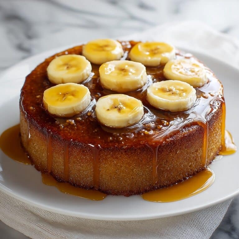 Caramelized Upside-Down Banana Cake Recipe