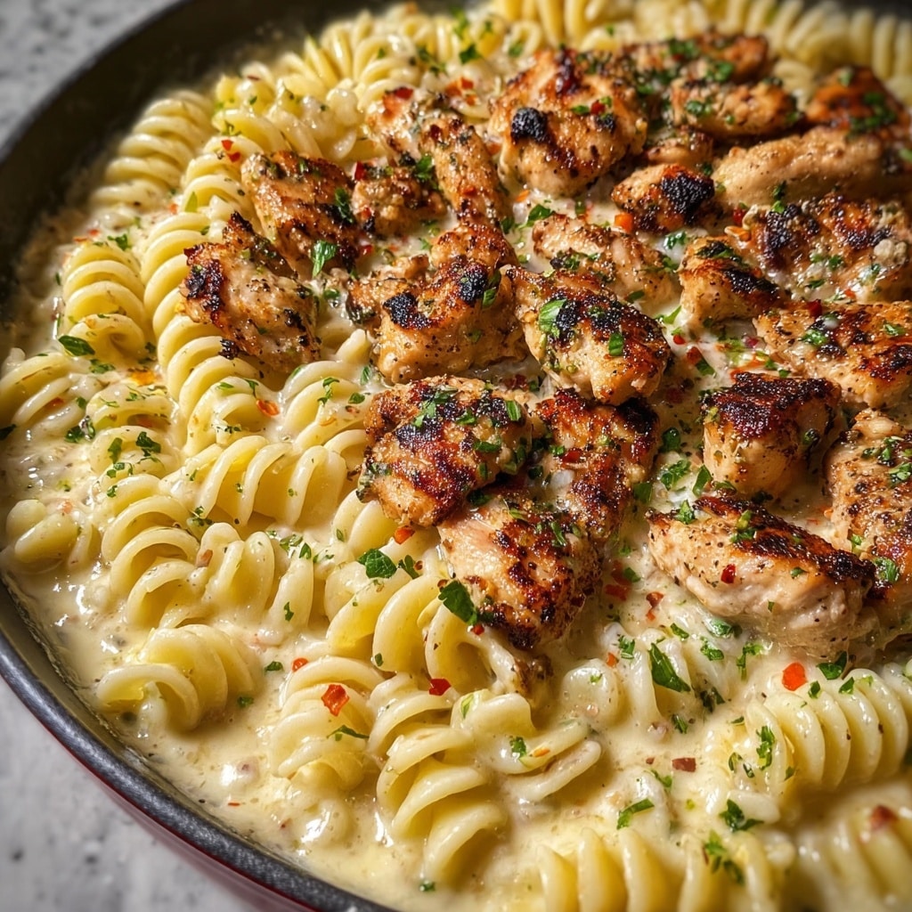 Creamy Garlic Parmesan Chicken Pasta Recipe - Recipe Image