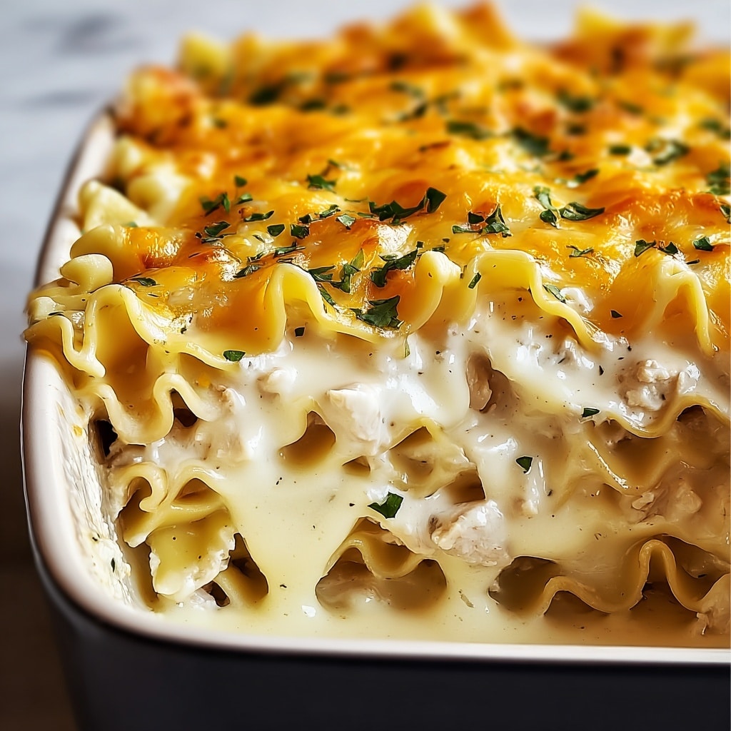 Cheesy Chicken Noodle Casserole Recipe - Recipe Image