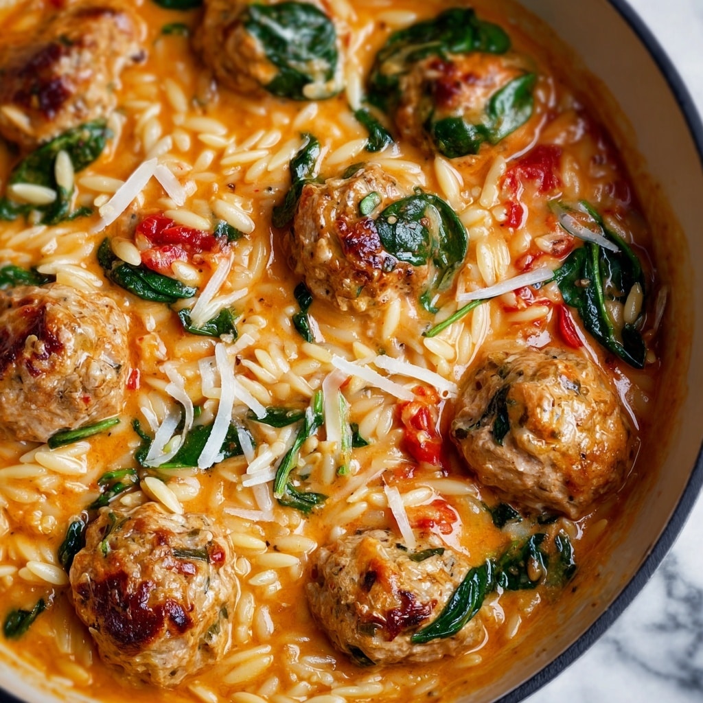 Marry Me Chicken Meatballs with Risoni Recipe - Recipe Image