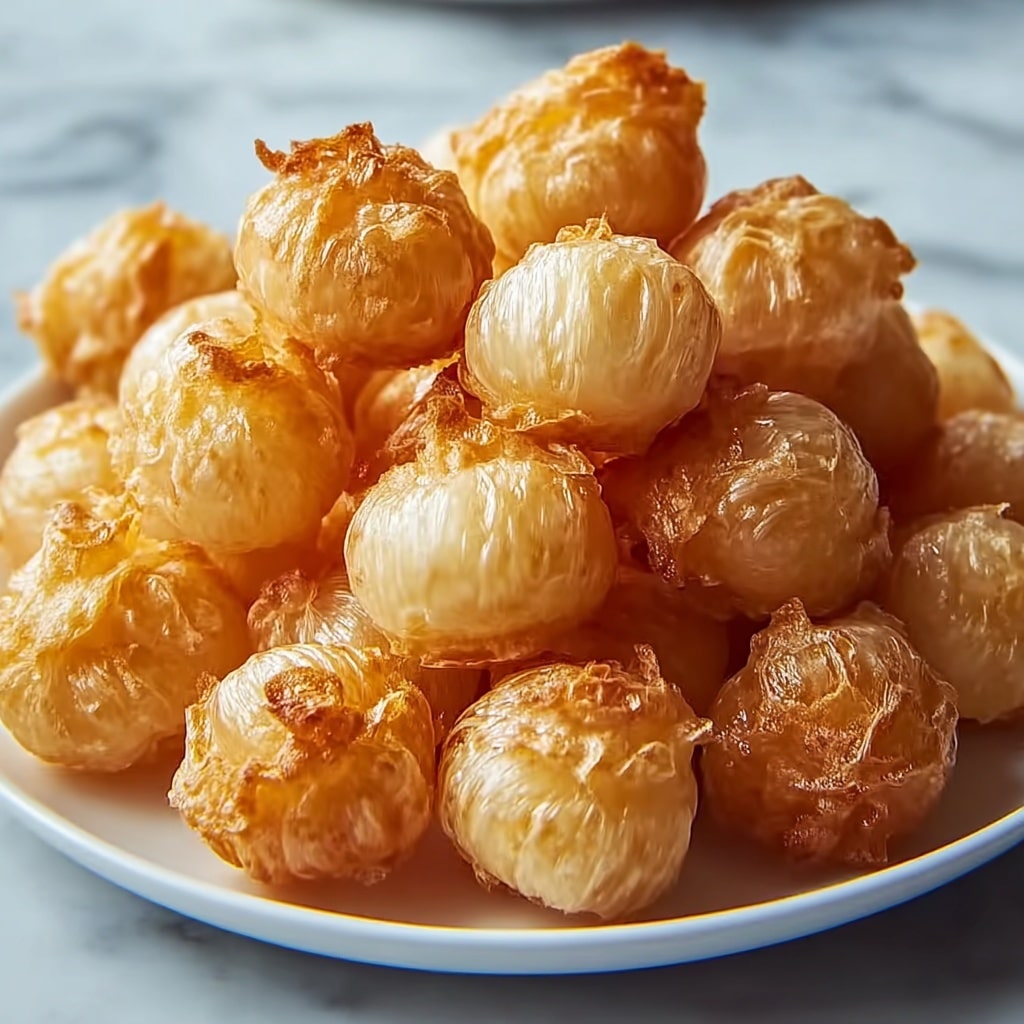 Crispy Bite-Sized Blooming Onions with Zesty Buttermilk Ranch Dip Recipe