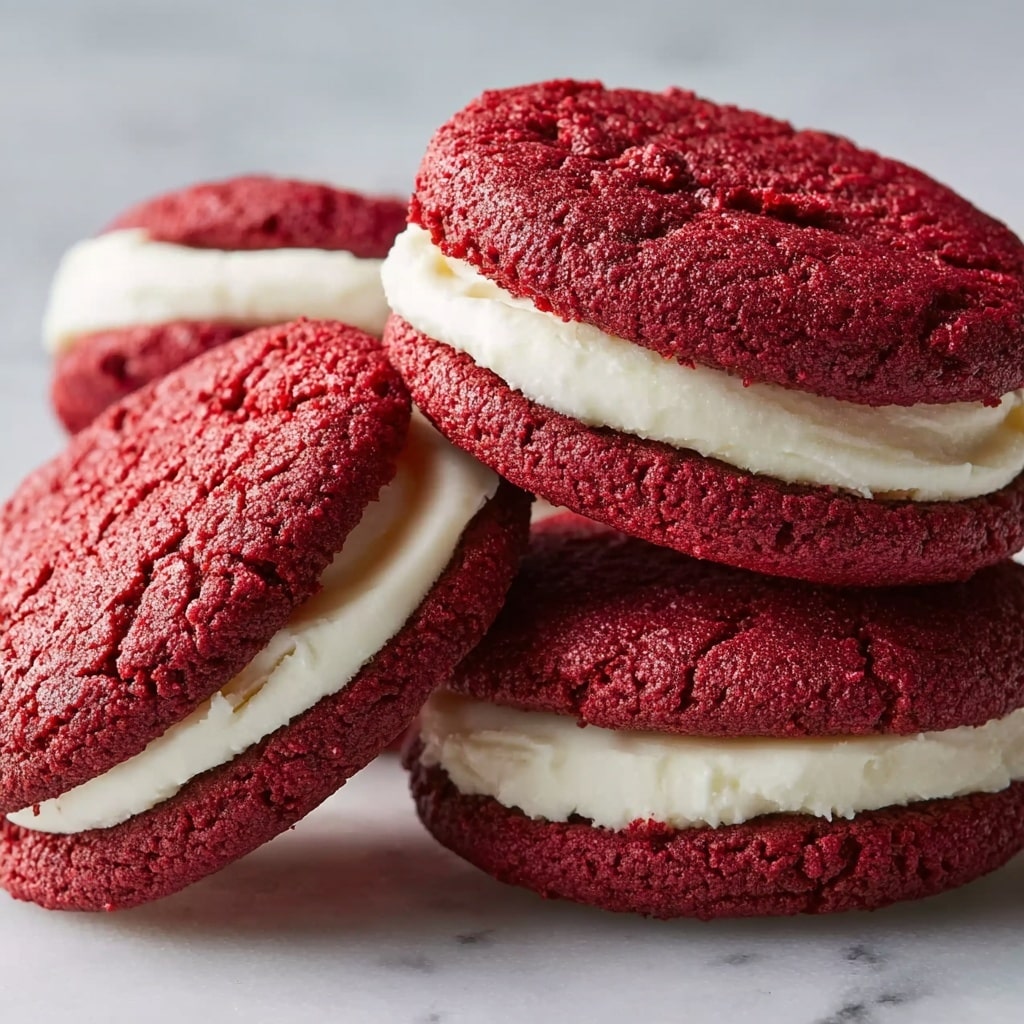 Irresistible Red Velvet Sandwich Cookies with Creamy Frosting Recipe
