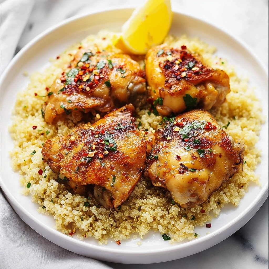 Lemon Garlic Butter Crock Pot Chicken Thighs Recipe