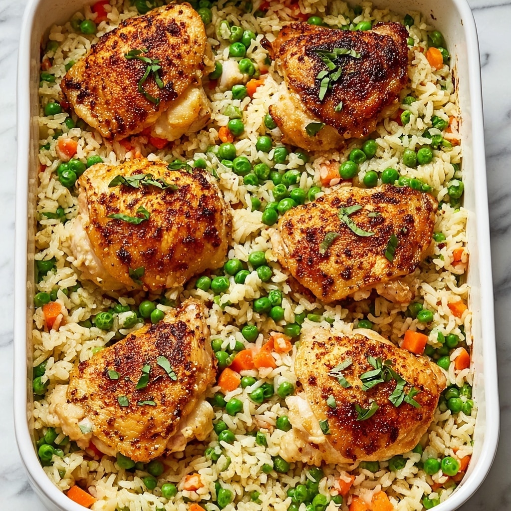 No-Peek Chicken Casserole with Creamy Rice and Vegetables Recipe - Recipe Image