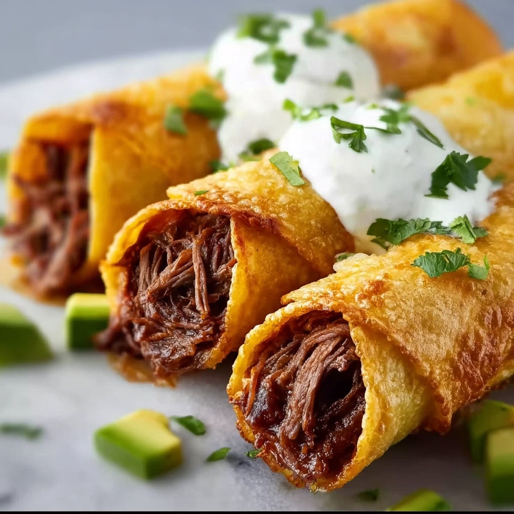 Crispy Beef Flautas Recipe - Recipe Image