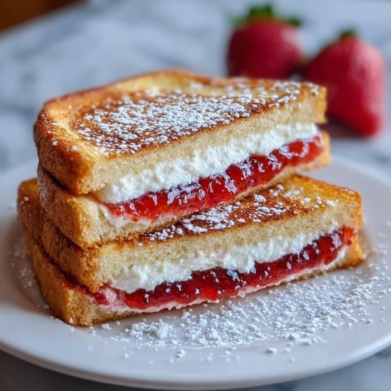 Fried Strawberry Cheesecake Sandwiches Recipe
