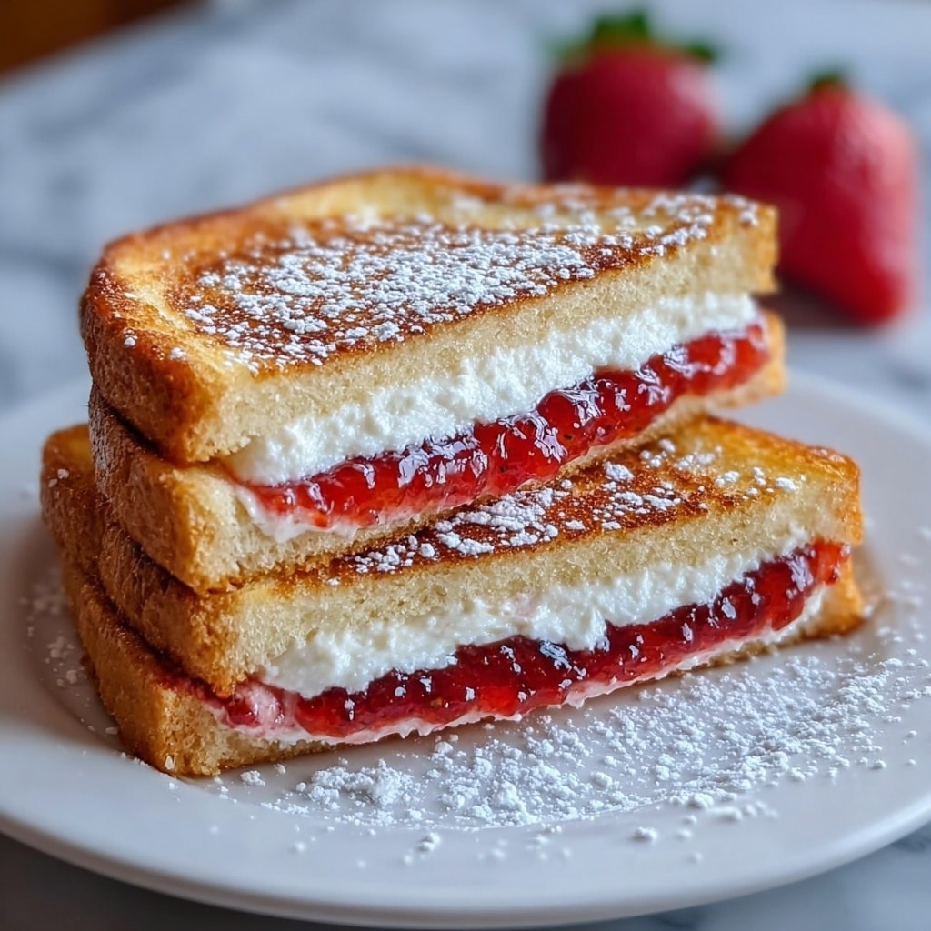 Fried Strawberry Cheesecake Sandwiches Recipe