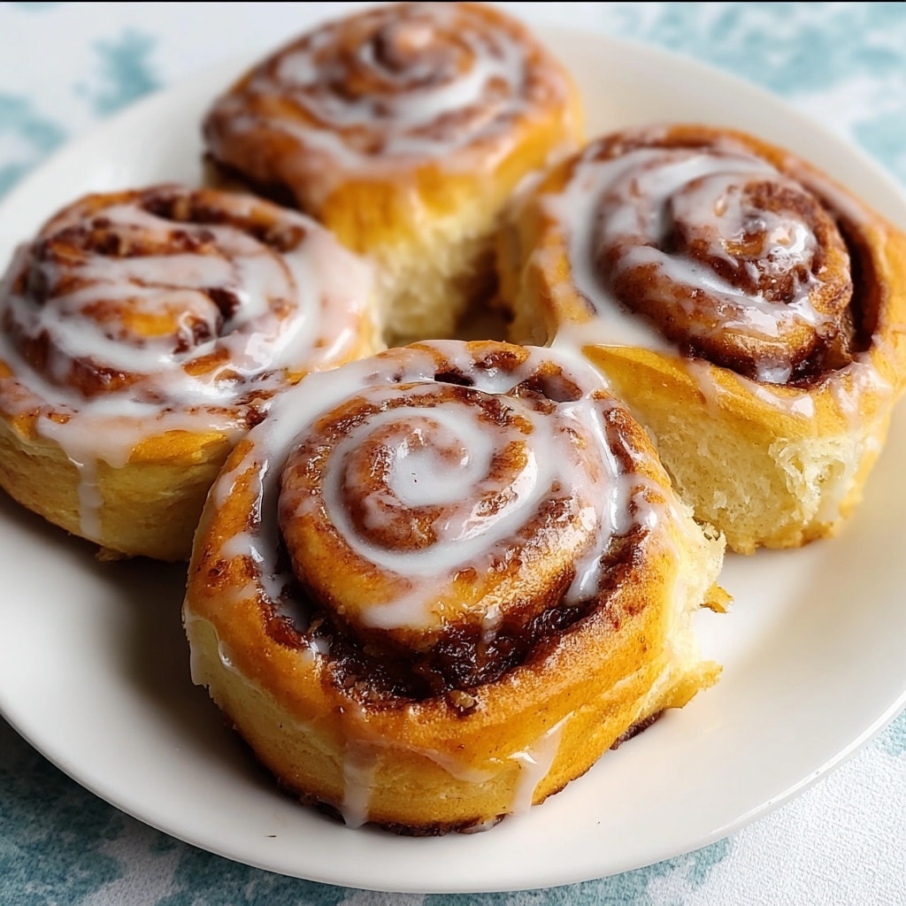 Soft Cinnamon Rolls with Glaze Recipe