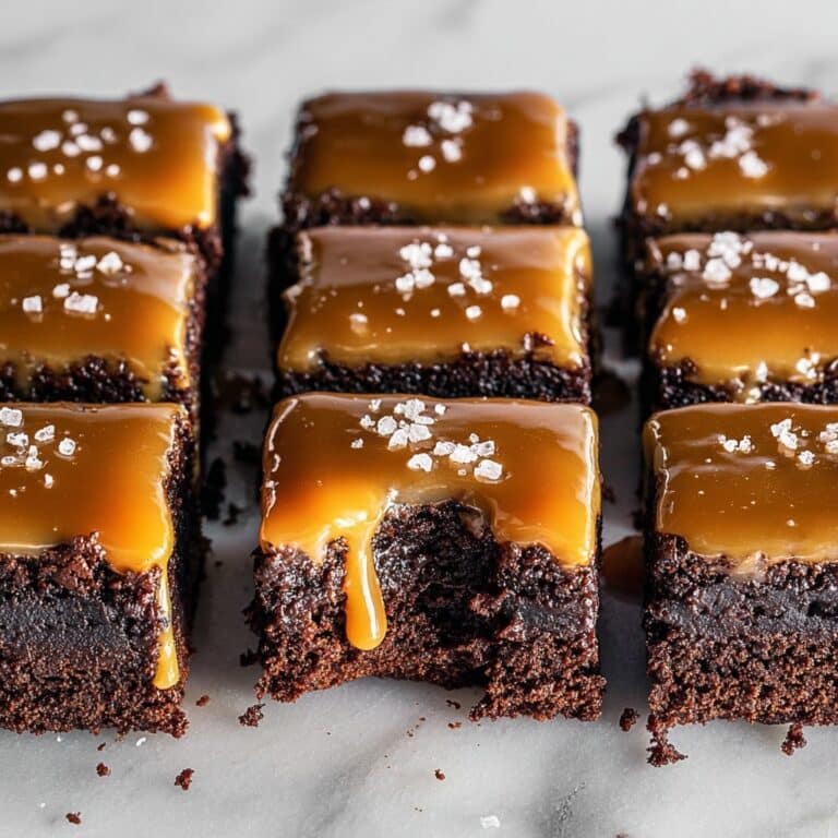 Pretzel Bottom Caramel Brownies Recipe