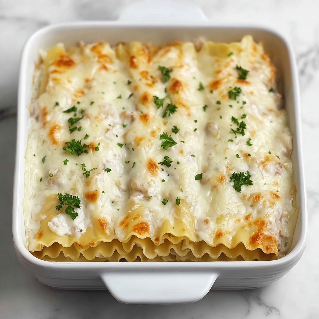 Chicken Alfredo Lasagna Rolls Recipe
