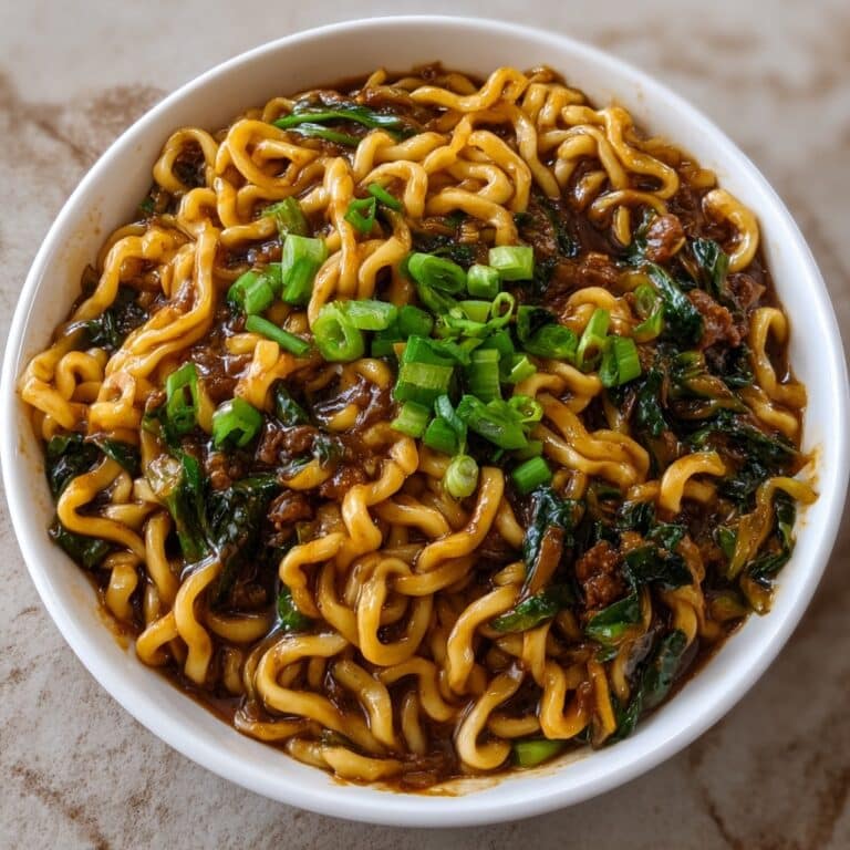 Spicy Mongolian Garlic Noodles Recipe