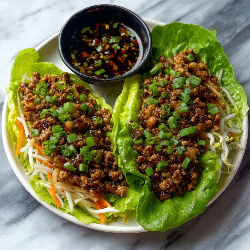 Peking Chicken Lettuce Wraps Recipe