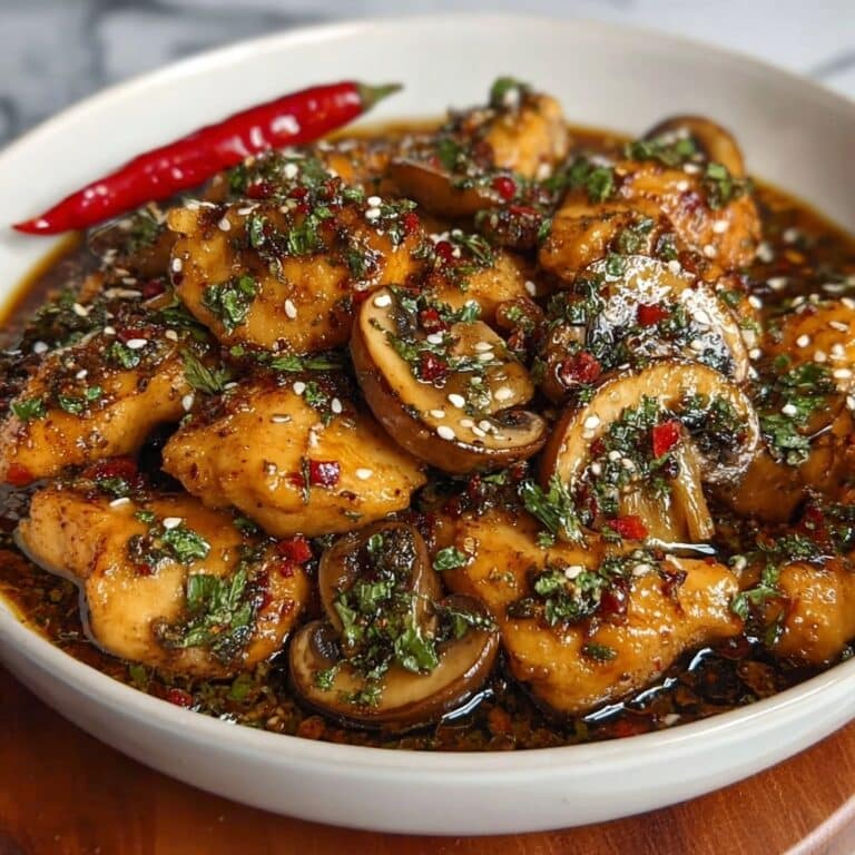 Black Pepper Chicken with Mushrooms Recipe